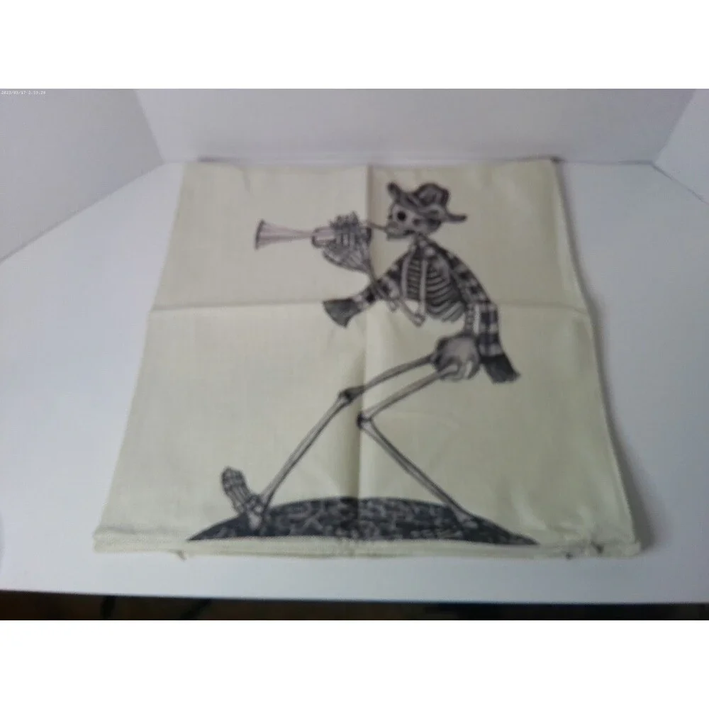 Set of 4 Halloween Throw Pillow Covers 17.5 X 17.5 inch
